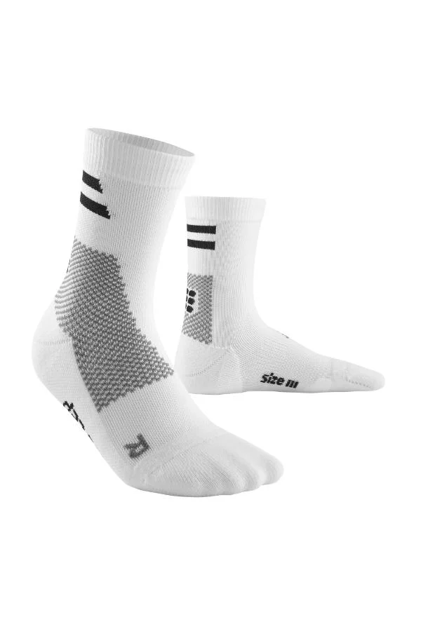 سي إي بي جوارب تدريب ضاغطة متوسطة الطول للجنسين أبيض